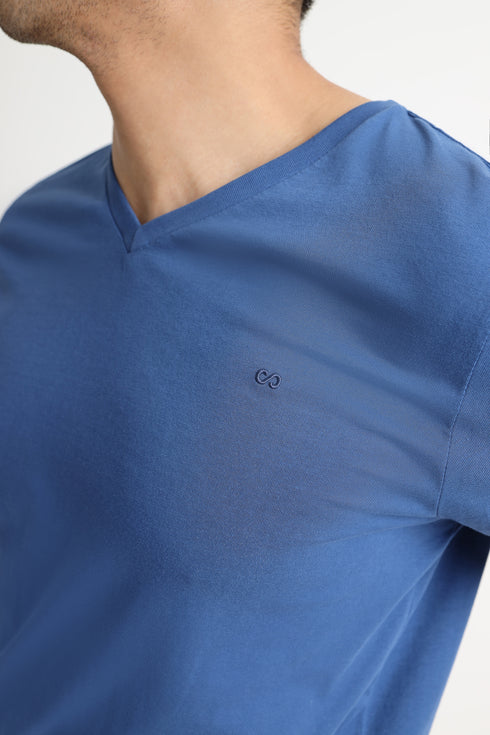 The Blue V Neck T-Shirt
